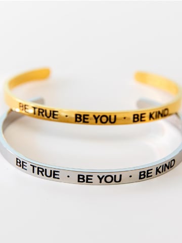 Divasya Bracelet 'Be true - be you - be kind' in Silver