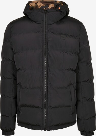 Urban Classics Winterjas in de kleur Beige / Olijfgroen / Zwart, Productweergave
