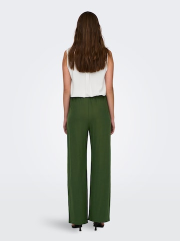ONLY Wide leg Trousers 'Jany' in Green