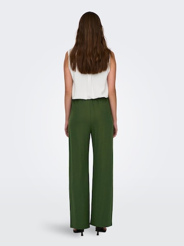 ONLY Wide leg Pants 'Jany' in Green