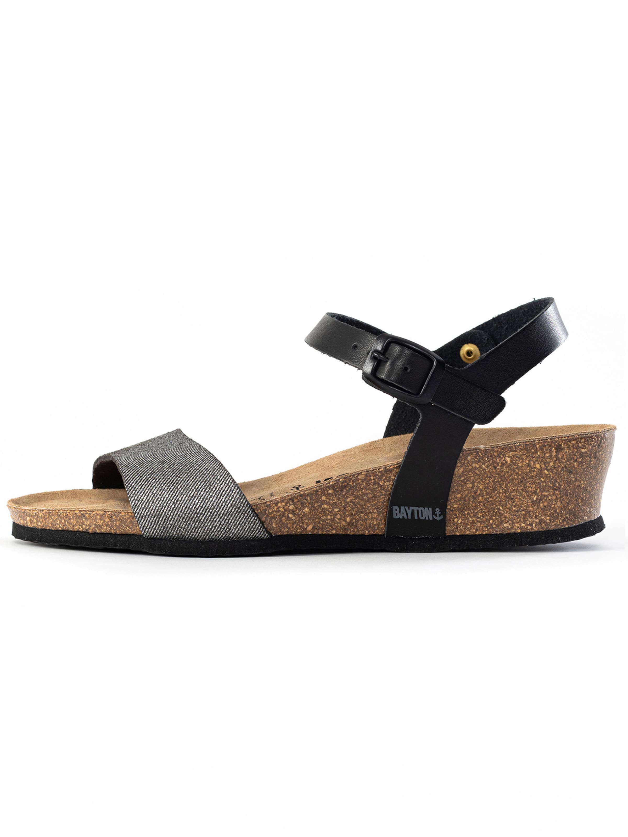 Sandale cu baretă 'Wodonga' de la Bayton pe negru: față