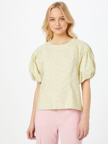 Birgitte Herskind - Blusa 'Bell' em amarelo: frente