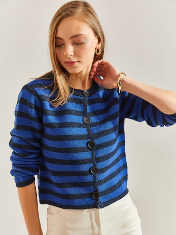 Bianco Lucci Gebreid vest in Blauw