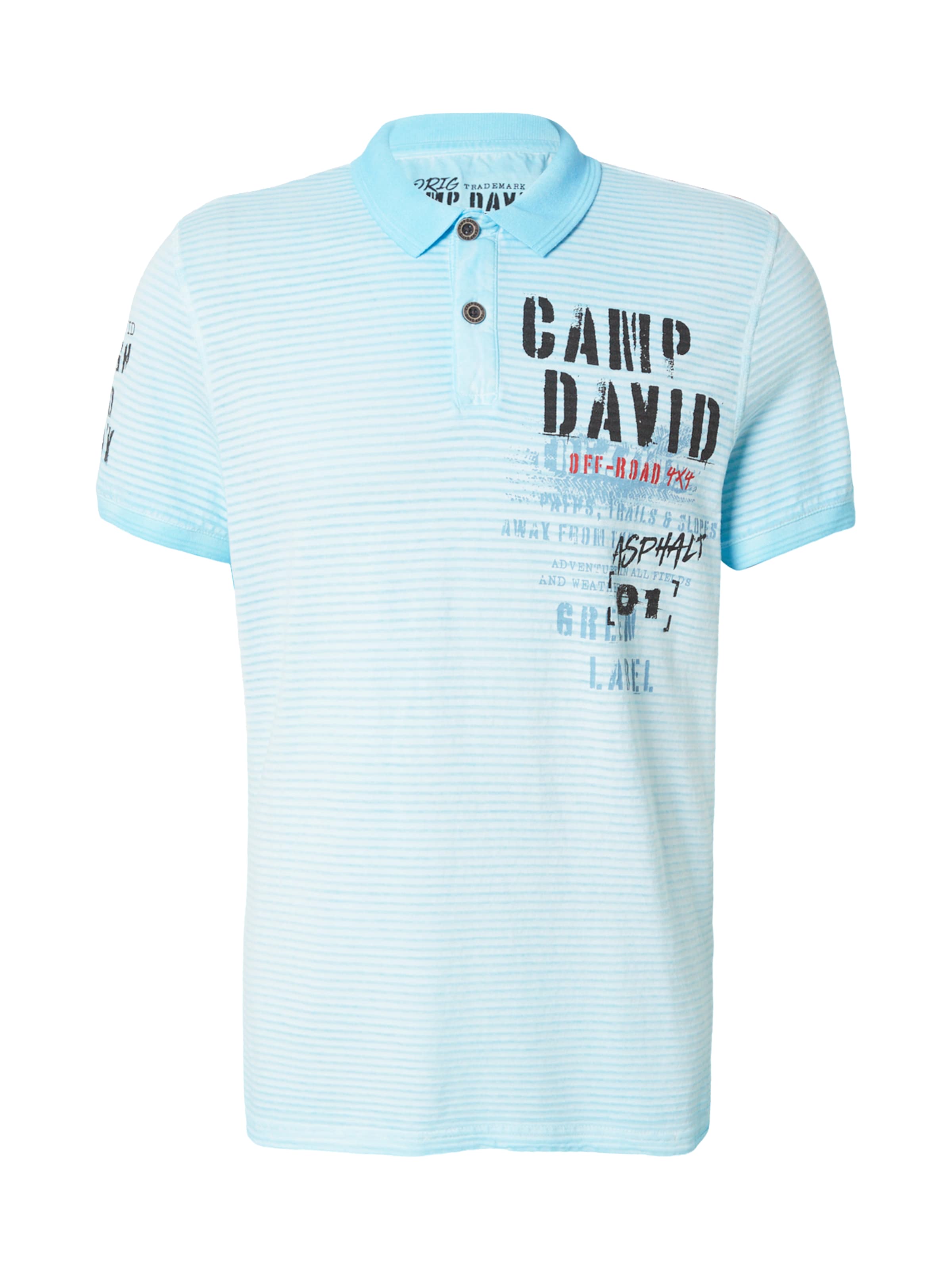 CAMP DAVID Poloshirt in Blau: Vorderseite