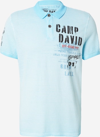 CAMP DAVID Poloshirt in Blau: Vorderseite