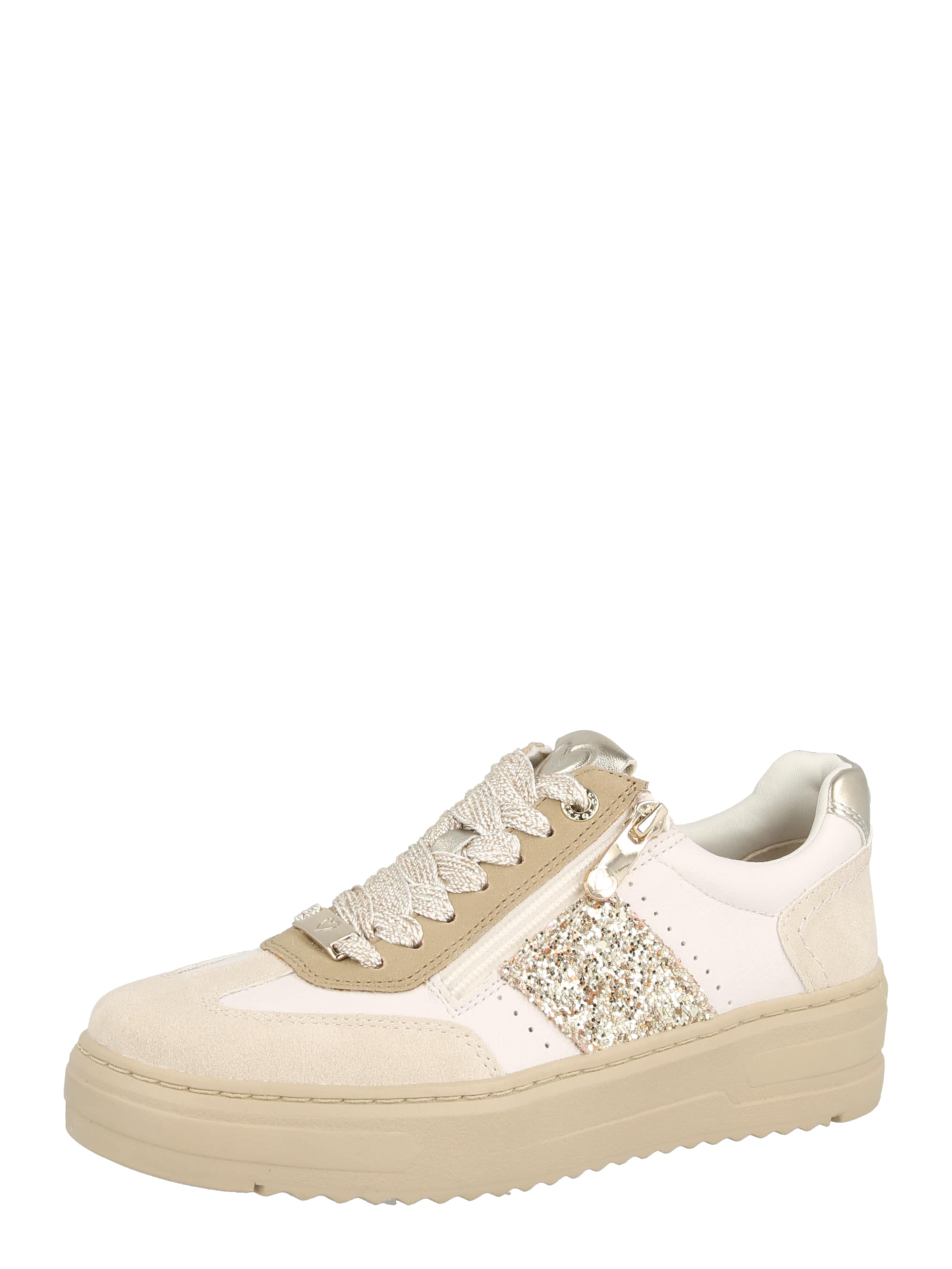 Baskets basses MARCO TOZZI en beige : devant