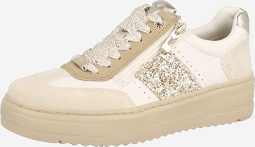 Baskets basses MARCO TOZZI en beige : devant