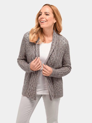 Goldner Knit Cardigan in Brown: front