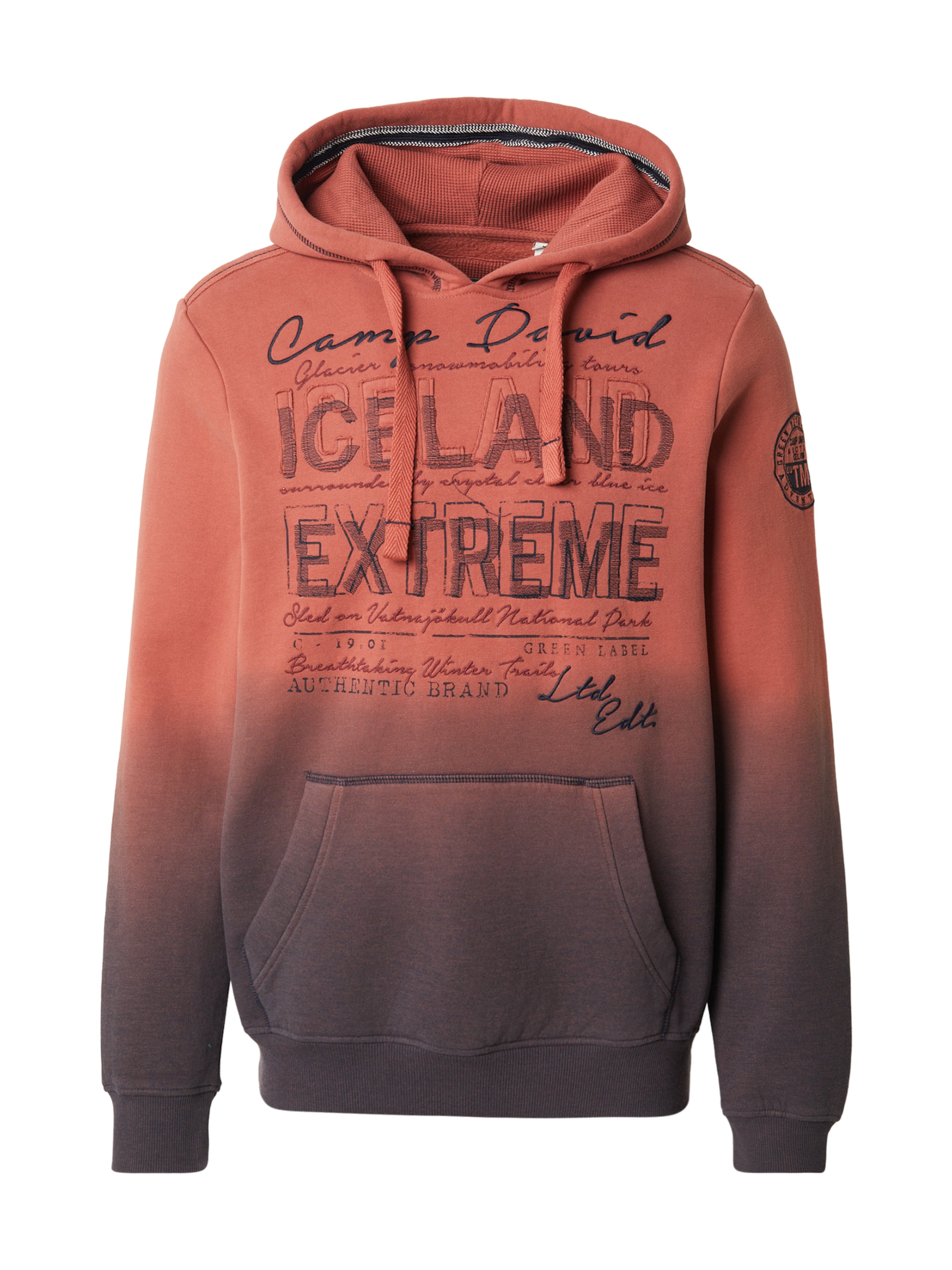 CAMP DAVID Sweatshirt in Red: front