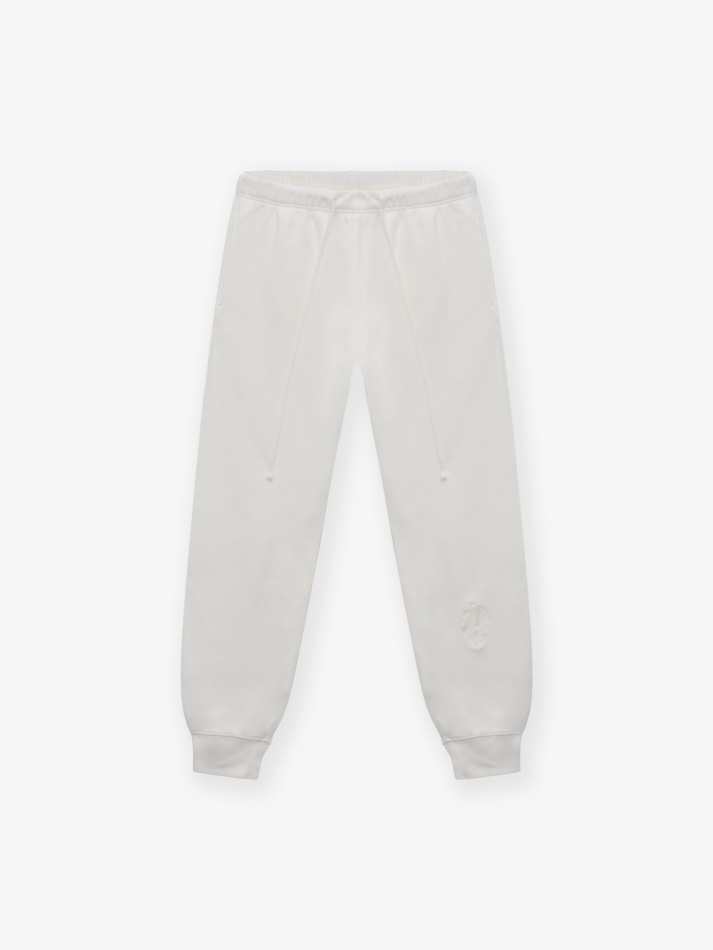 BARRYAN Loosefit Bukser 'Embroidered shell sweatpants' i hvid: forside