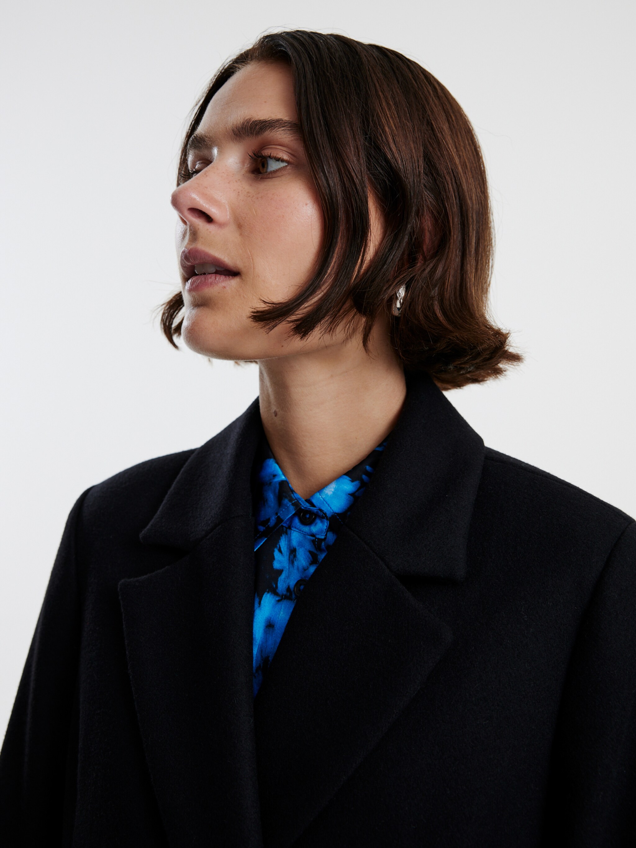 EDITED Produits Manteau mi-saison 'Liliane' noir