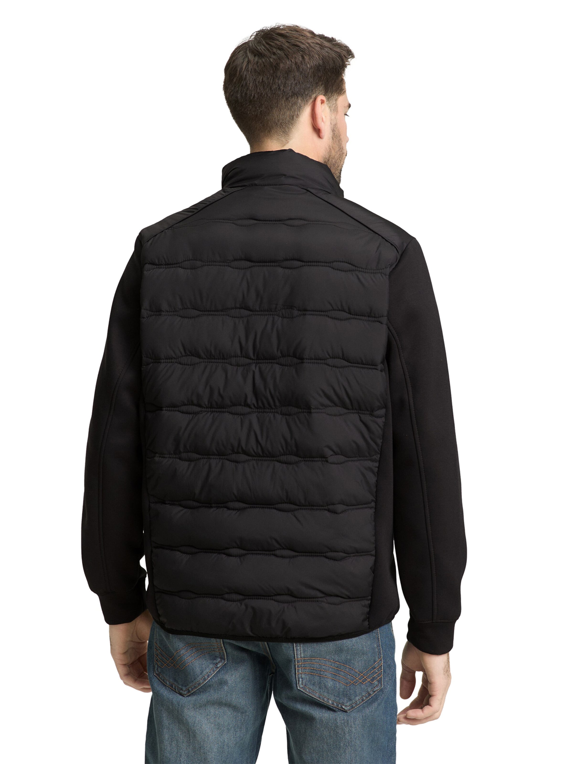 TOM TAILOR Between-Season Jacket in Black