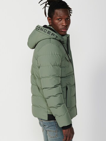KOROSHI Winterjacke in Grün