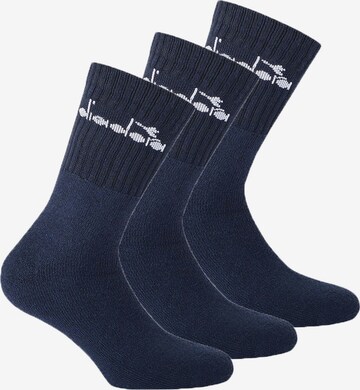 Diadora Athletic Socks in Blue: front