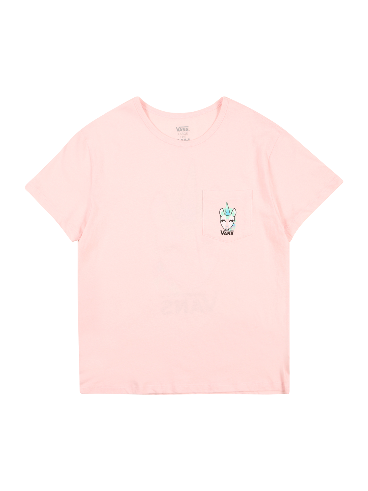 Bimba Bambini VANS T-Shirt DISCO UNICORN in Rosa, Rosa Antico 