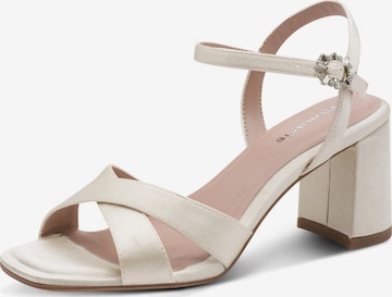 Sandales Tamaris en blanc : devant