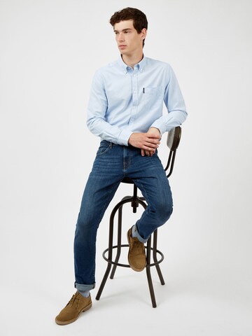 Ben Sherman Regular Jeans 'Straight Stonewash Jean' in Blauw