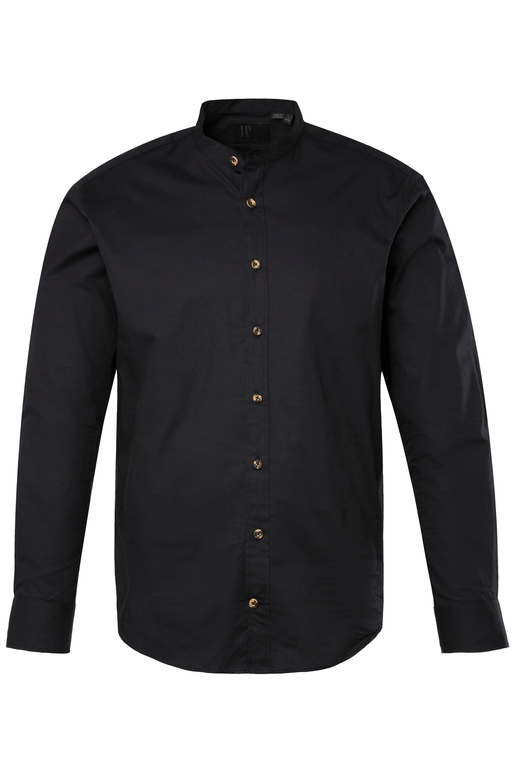 JP1880 Regular fit Button Up Shirt in Black: front