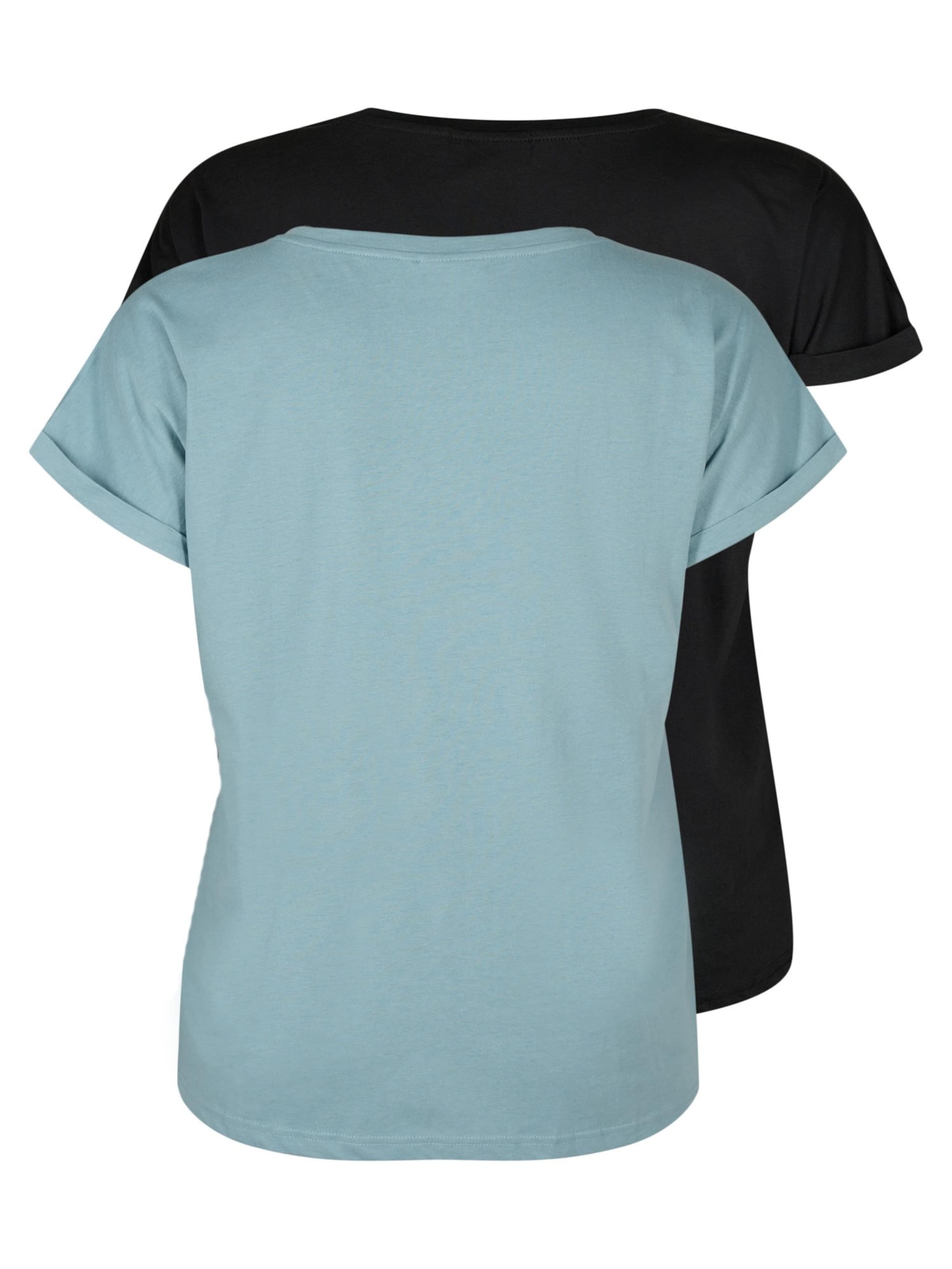 Zizzi Shirt 'MKATJA' in Blue