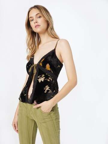 Nasty Gal Top in Black: front