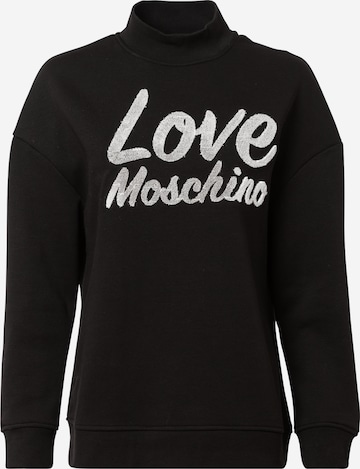 Love Moschino Bluzka sportowa 'FELPA' w kolorze czarny: przód