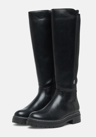 s.Oliver Boot in Black: front