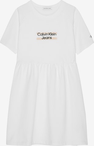 Calvin Klein Jeans Φόρεμα σε λευκό: μπροστά