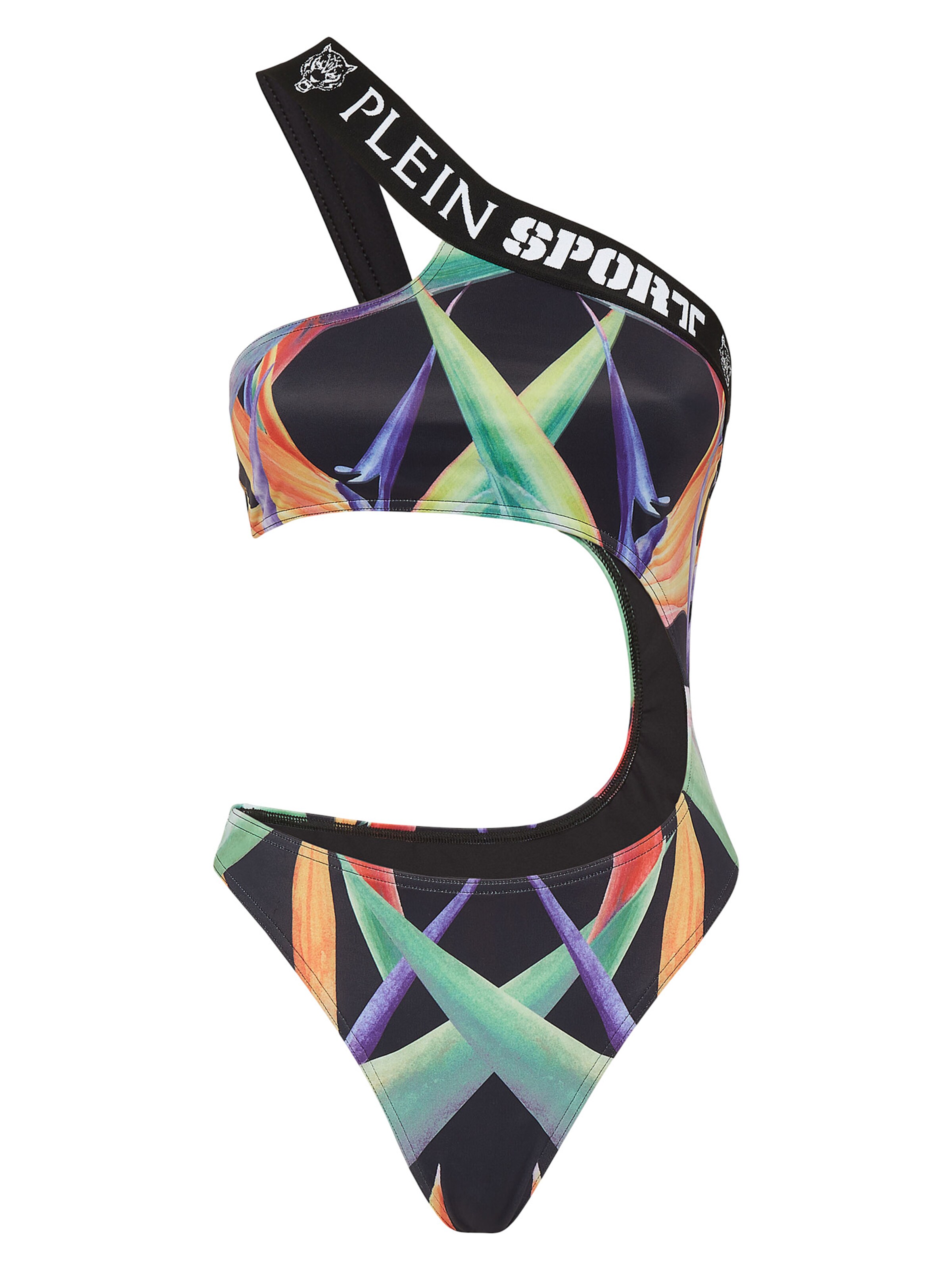 Plein Sport Badpak in Zwart: voorkant