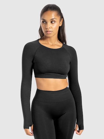 Smilodox Shirt 'Linnea' in Zwart: voorkant