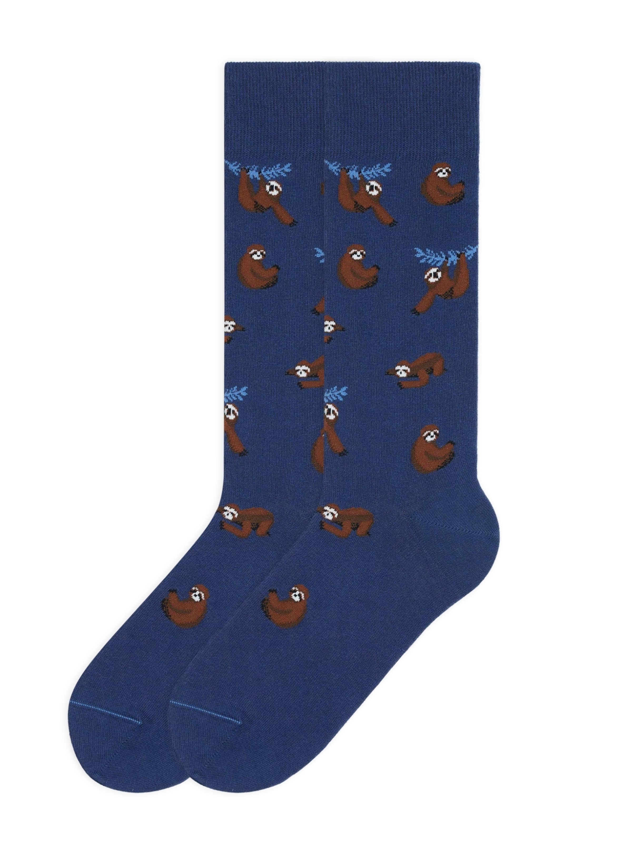 Von Jungfeld Socken 'Faultier Icon'‌‌‌‌‌‌‌ in Blau: Vorderseite