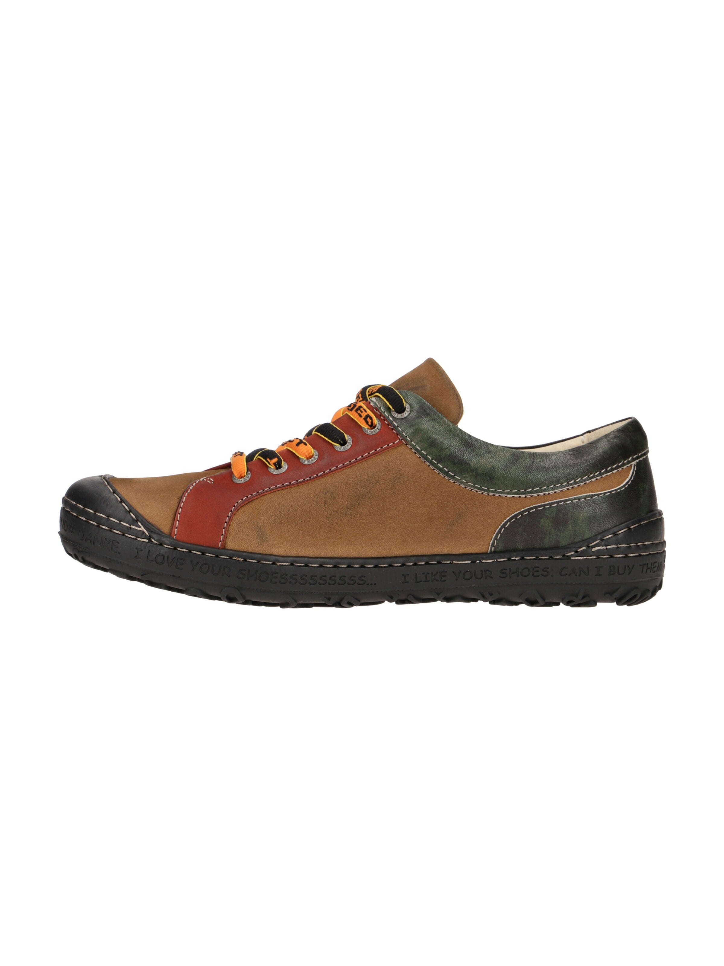 EJECT Schnürschuh 'Eject Dass Schuhe braun rot grün 15736'‌‌‌‌‌ in Braun