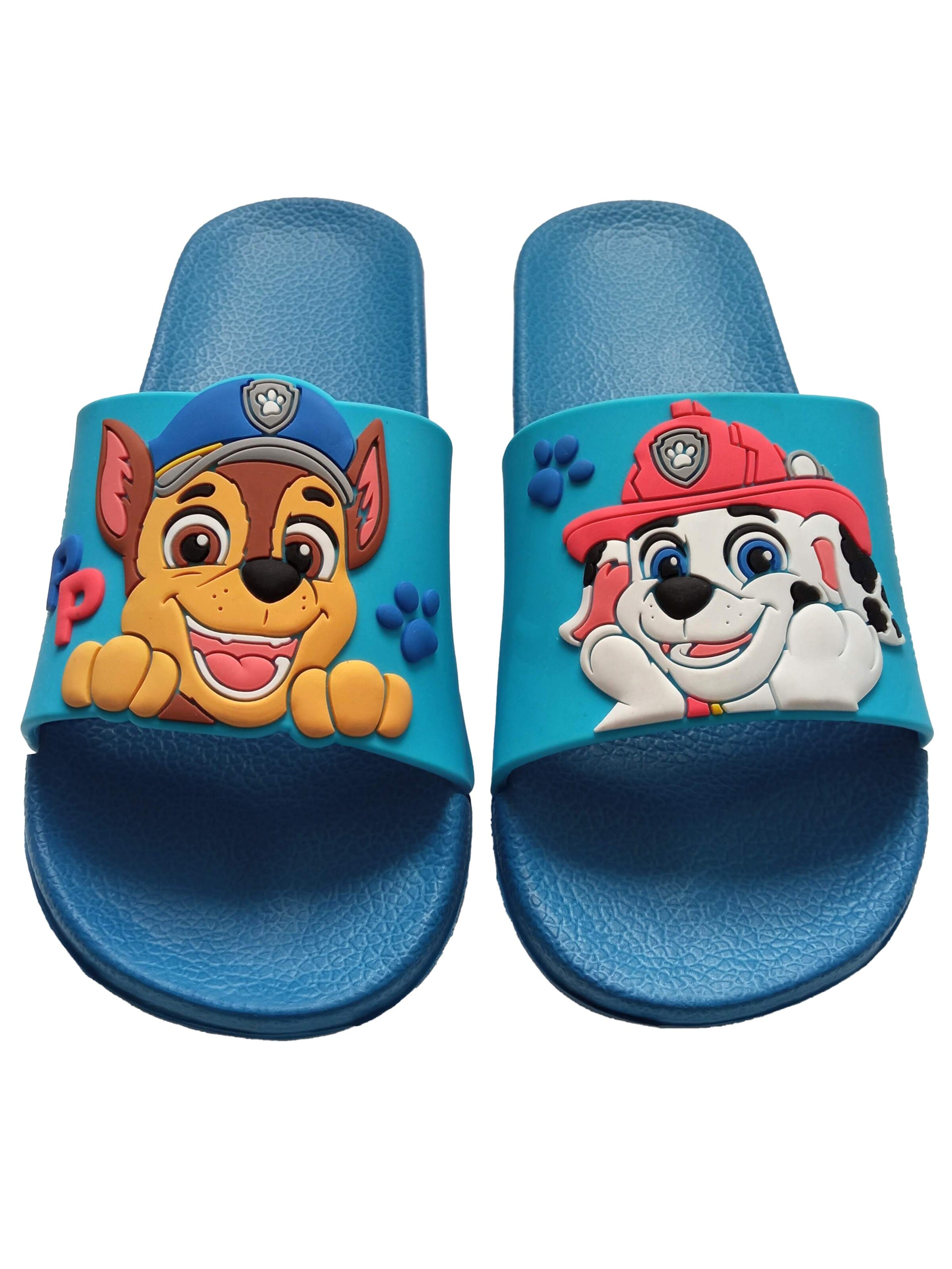 Paw Patrol Strand-/Badeschuh 'Chase und Marshall' in Blau: Vorderseite