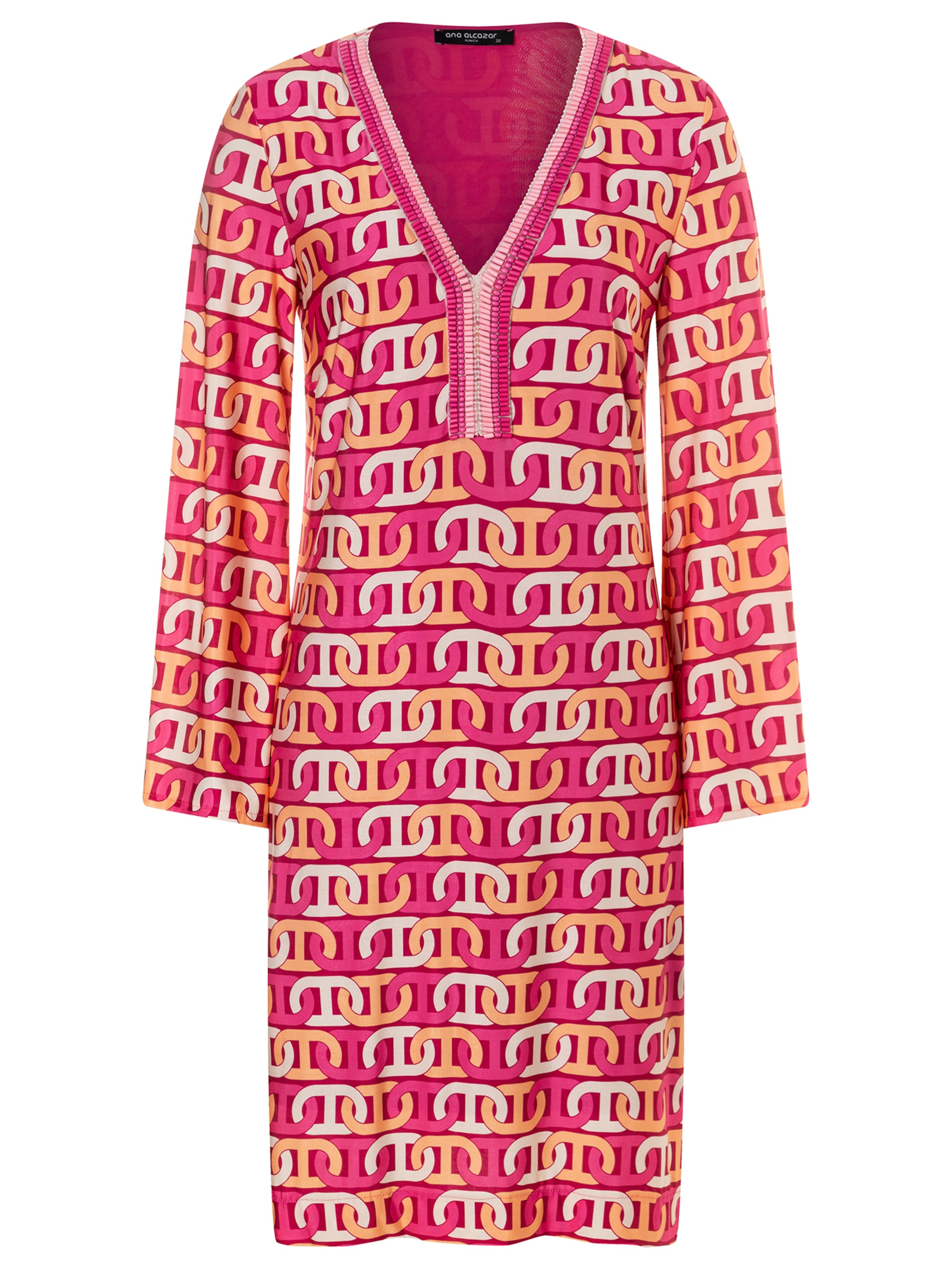 Ana Alcazar Jurk 'Wibola' in Roze: voorkant