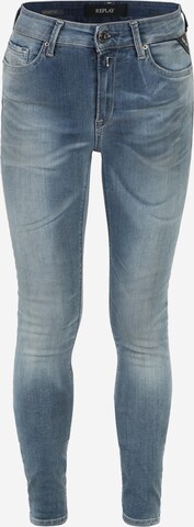 Skinny Jeans 'Luzien' de la REPLAY pe albastru: față