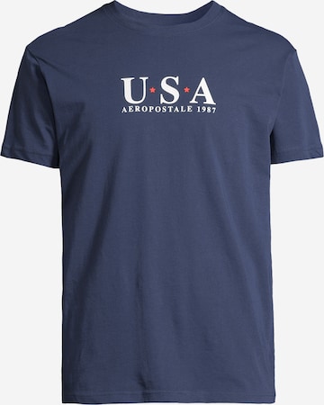 AÉROPOSTALE Shirt in Blue: front