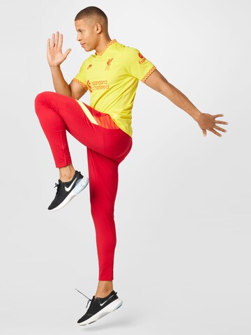 NIKE Slim fit Workout Pants 'Strike' in Red