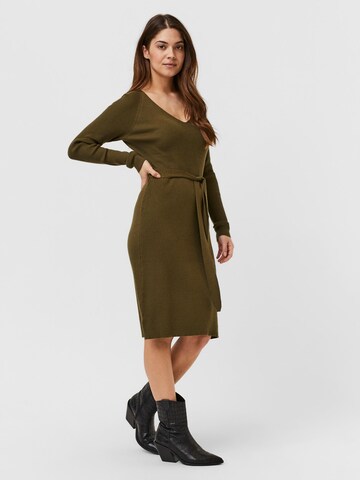 VERO MODA Gebreide jurk 'Gold' in Groen