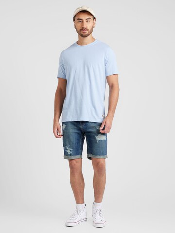 QS T-Shirt in Blau