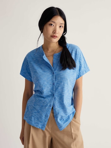 Seasalt Cornwall Blouse 'Tor Grass' in Blue: front