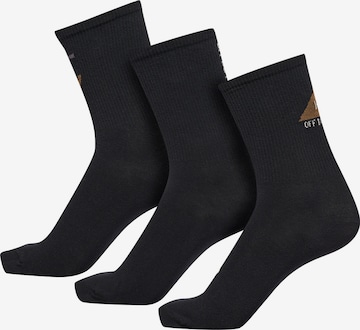 Chaussettes HALO en noir : devant
