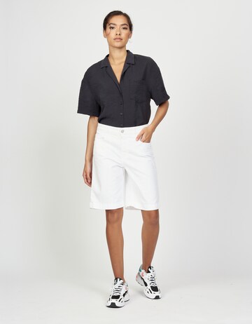 Gang Wide leg Pants 'Bermudas' in White