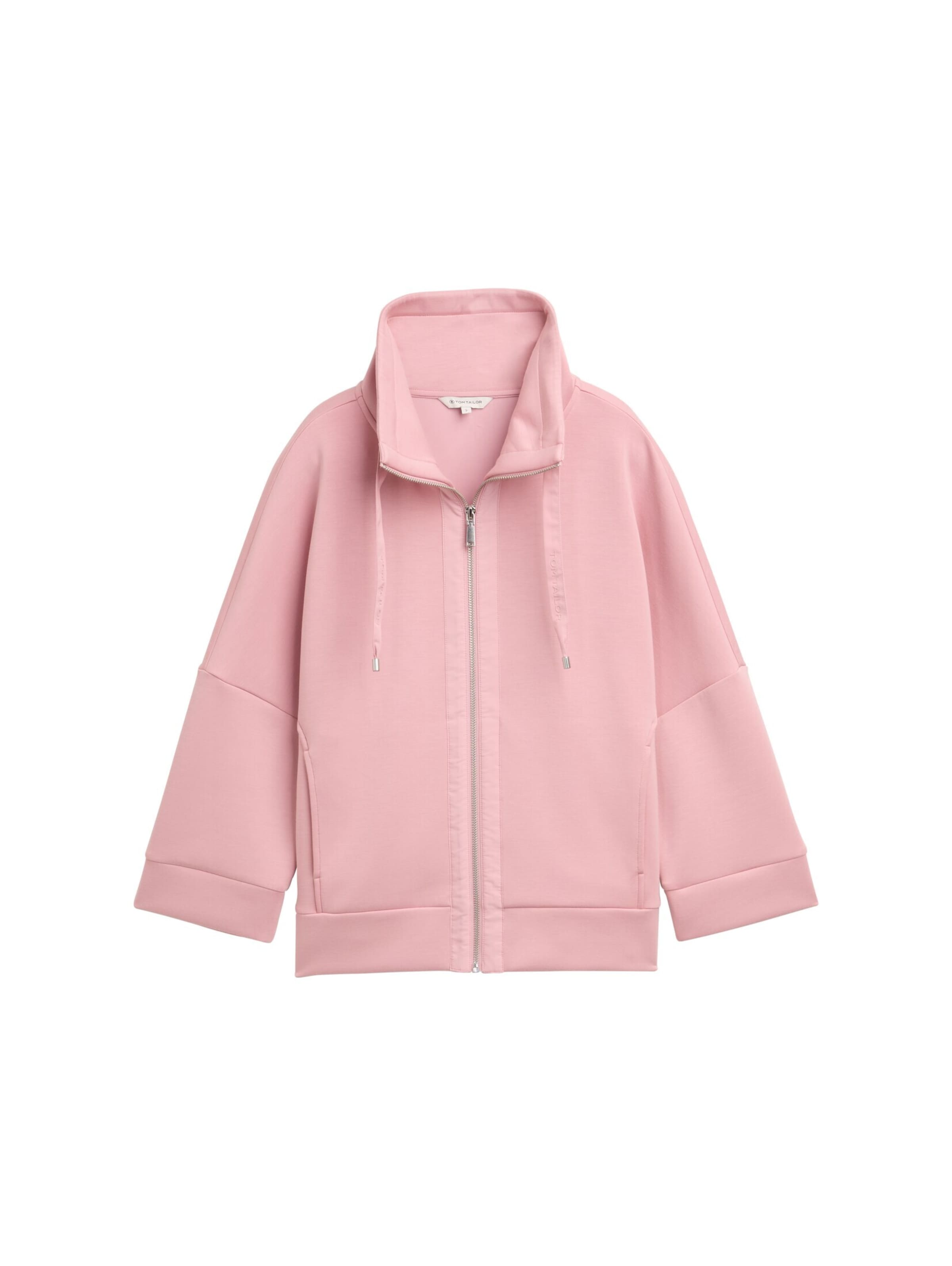 TOM TAILOR Zip-Up Hoodie in Rose ABOUT YOU