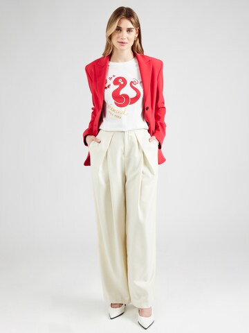 Tricou 'CABINA' de la Weekend Max Mara pe alb