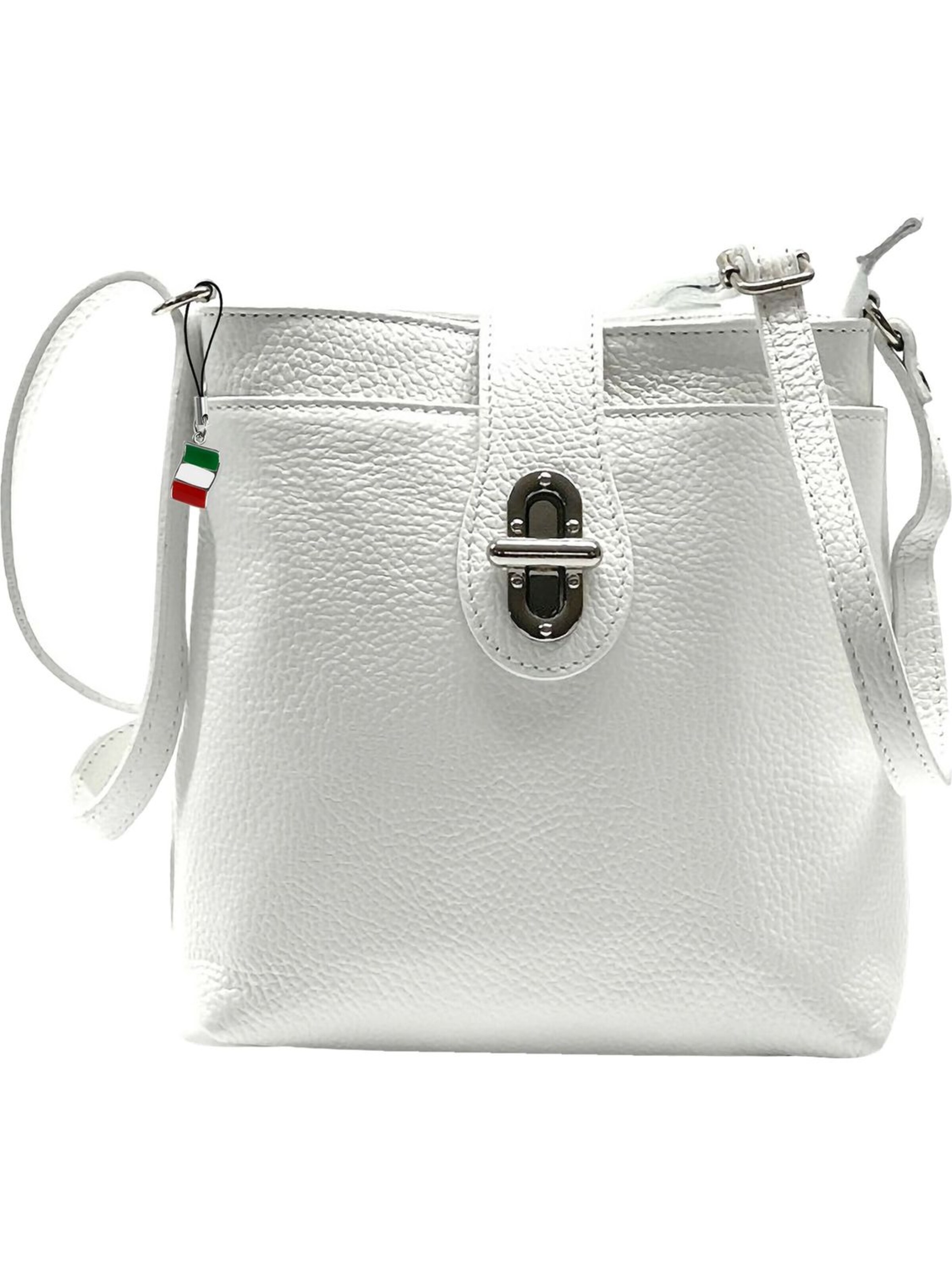 Florence Shoulder Bag in White: front