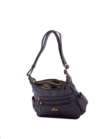Borsa a spalla 'Borsa a Spalla Donna Ecopelle - Zip e Tasche Multiple' di B. Cavalli in nero