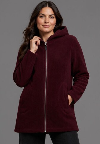 POLARINO Fleece Jacket in Red: front