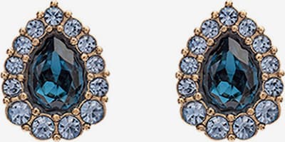 LILY AND ROSE Ohrringe 'Amelie' in hellblau / gold / petrol / schwarz, Produktansicht