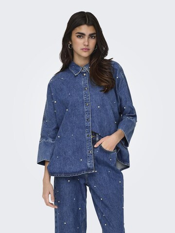 ONLY Blouse 'GRACE' in Blauw: voorkant