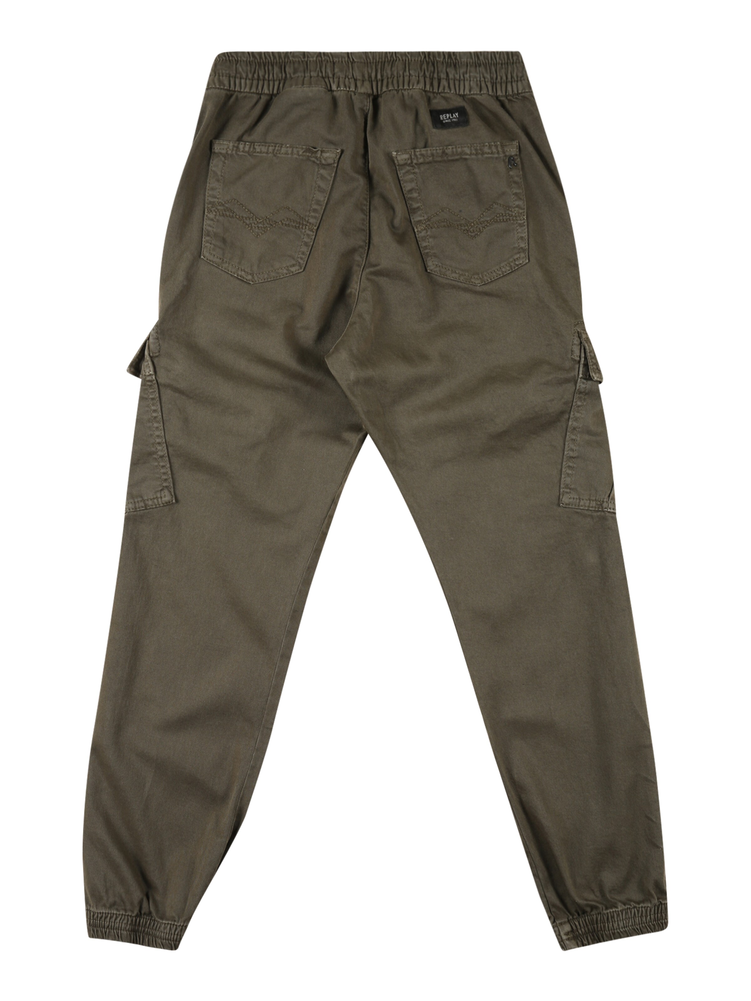 REPLAY & SONS Zwężany krój Spodnie w kolorze zielony