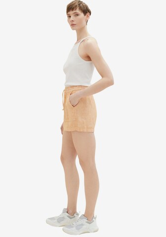 TOM TAILOR DENIM Regular Shorts in Orange